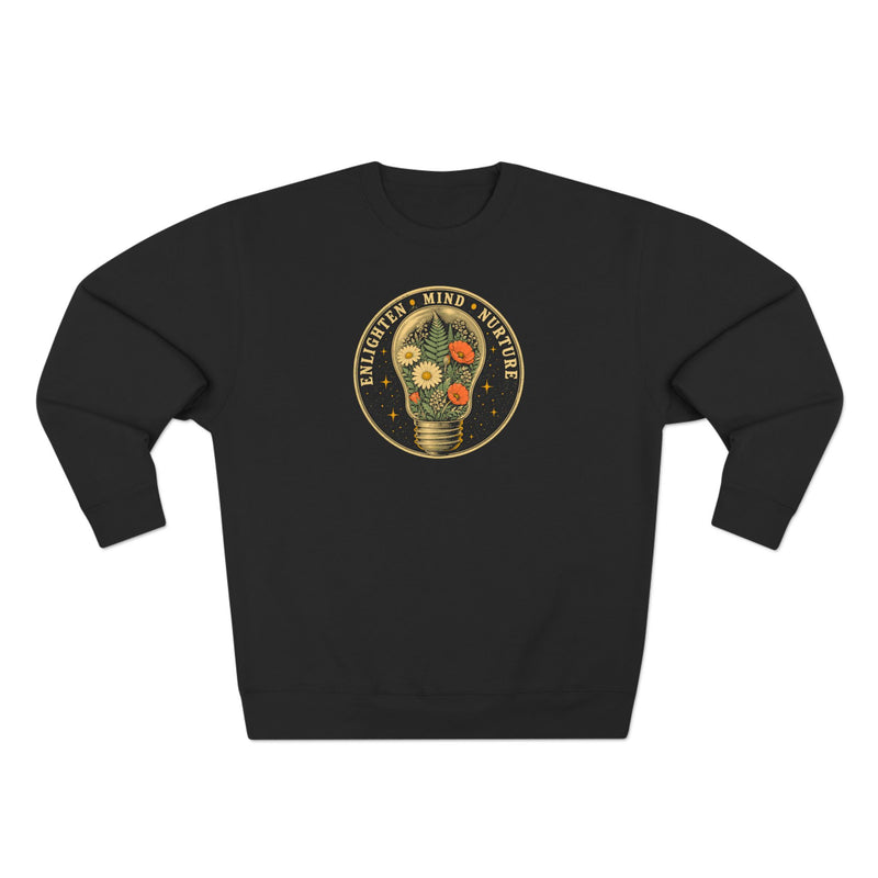 Enlighten Mind Nurture Wildflower Bulb Premium Unisex Sweatshirt