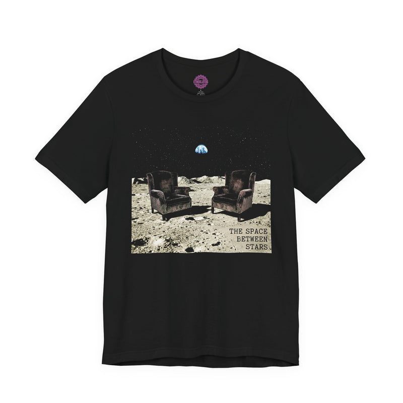 Space Between Stars Lunar Lounge Premium Unisex T-Shirt