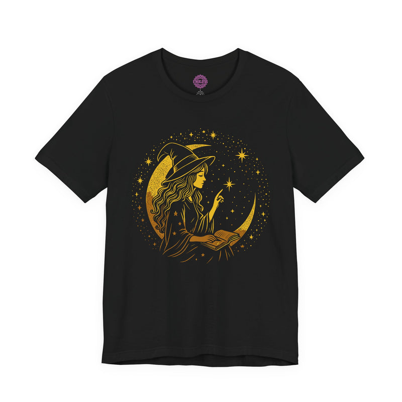 Cosmic Witch "Manifest Magic" Celestial Moon Premium Unisex T-Shirt