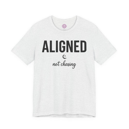 Aligned Not Chasing Celestial Moon Premium Unisex T-Shirt