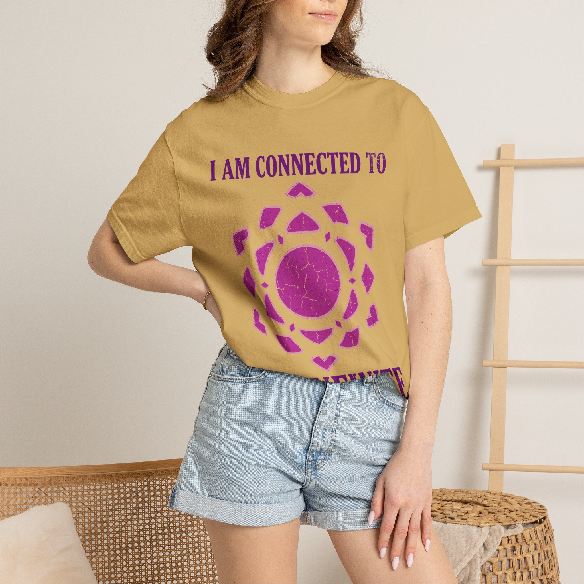 I Am Connected to the Infinite Crown Chakra Sahasrara Comfort Colors® Unisex T-Shirt
