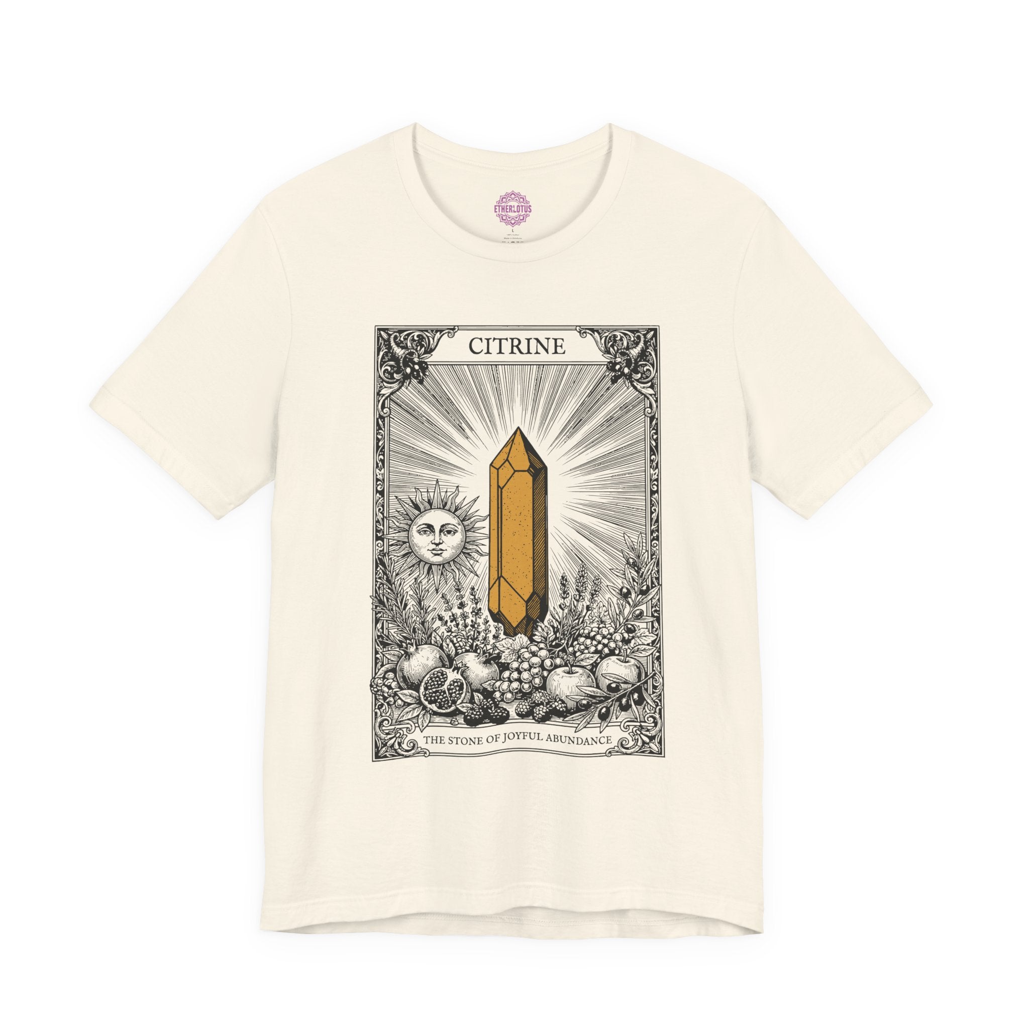 Citrine Stone of Joyful Abundance Premium Unisex T-Shirt