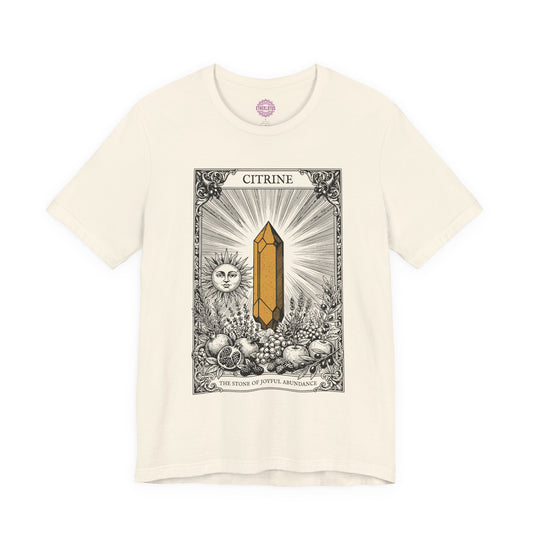 Citrine Stone of Joyful Abundance Premium Unisex T-Shirt
