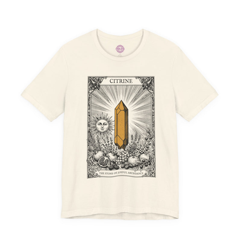 Citrine Stone of Joyful Abundance Premium Unisex T-Shirt