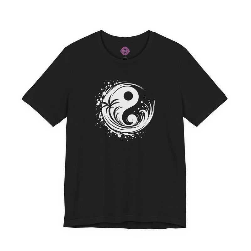 Yin Yang Ocean Flow Sacred Balance Nature Premium Unisex T-Shirt
