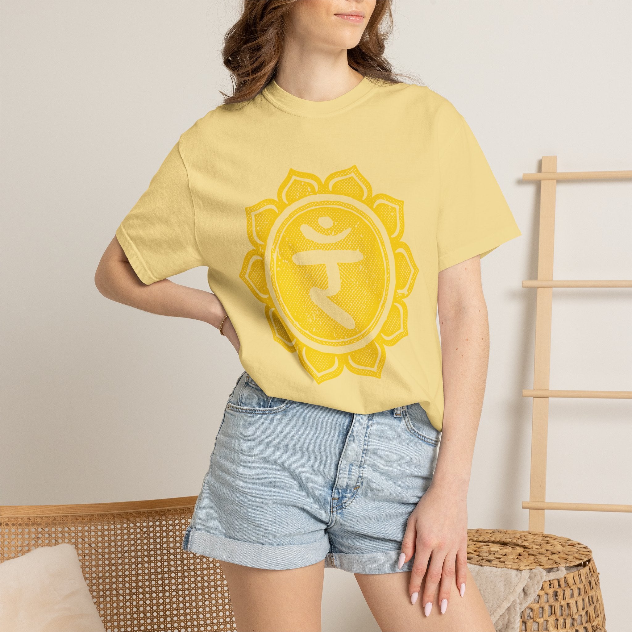 Ram Bija Manipura Solar Plexus Chakra Symbol Sacred Geometry Comfort Colors® Unisex T-Shirt