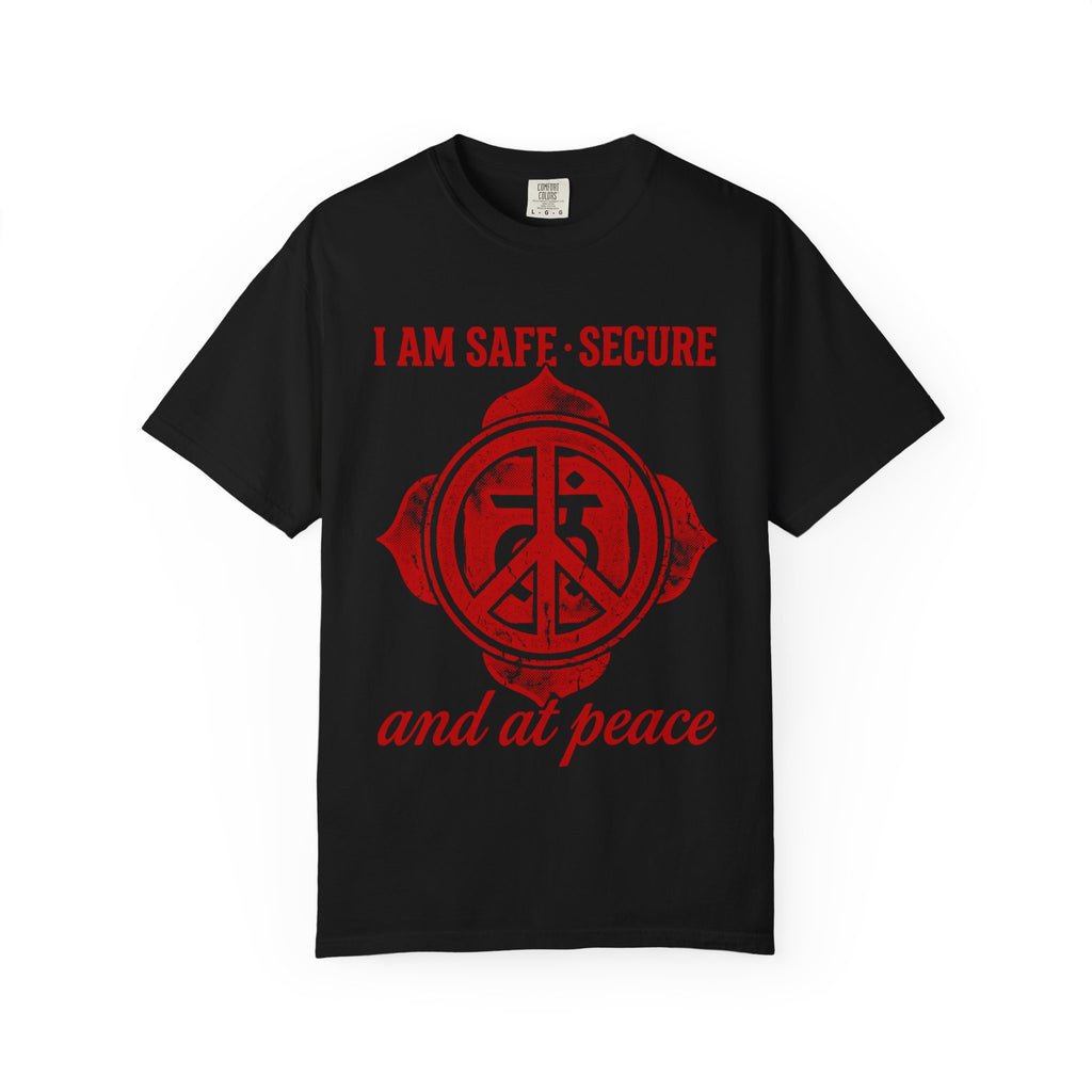 I Am Safe Secure and at Peace Root Chakra Comfort Colors® Unisex T-Shirt