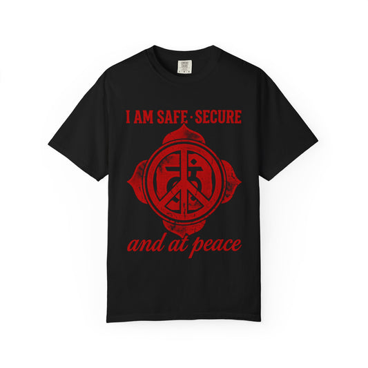 I Am Safe Secure and at Peace Root Chakra Comfort Colors® Unisex T-Shirt