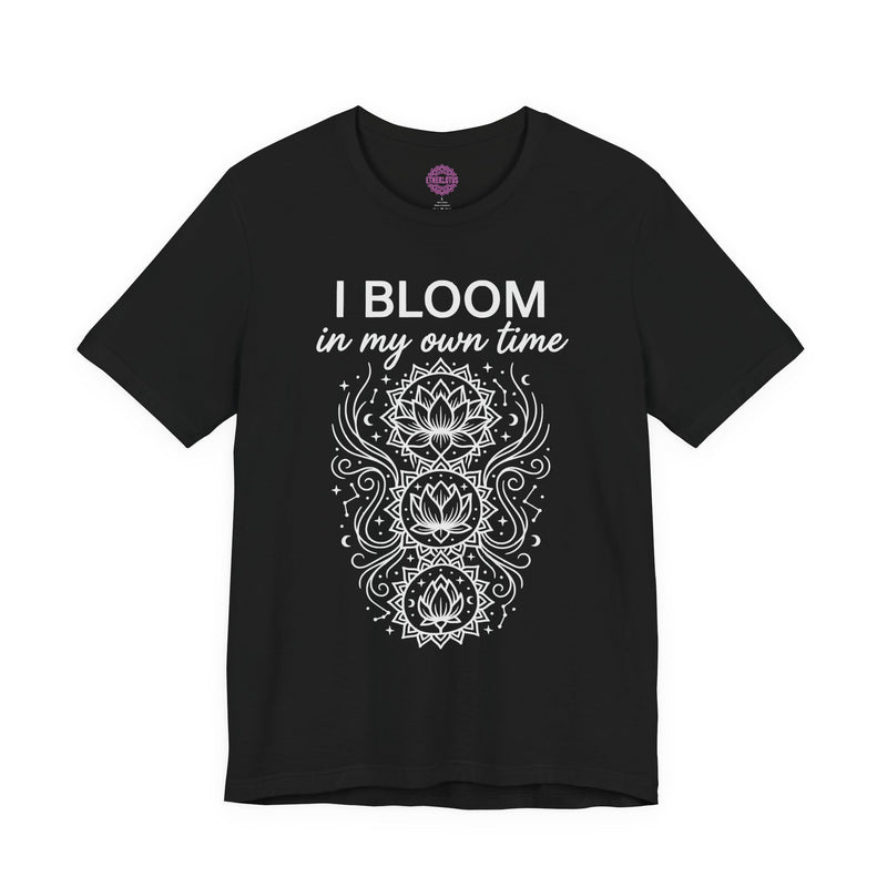 I Bloom In My Own Time Lotus Premium Unisex T-Shirt