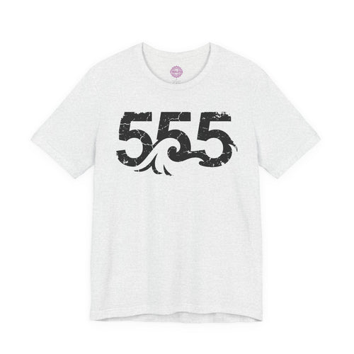 555 Angel Number Wave of Change Premium Unisex T-Shirt