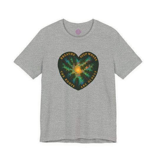 Ancient Forest Heart Sacred Roots Premium Unisex T-Shirt