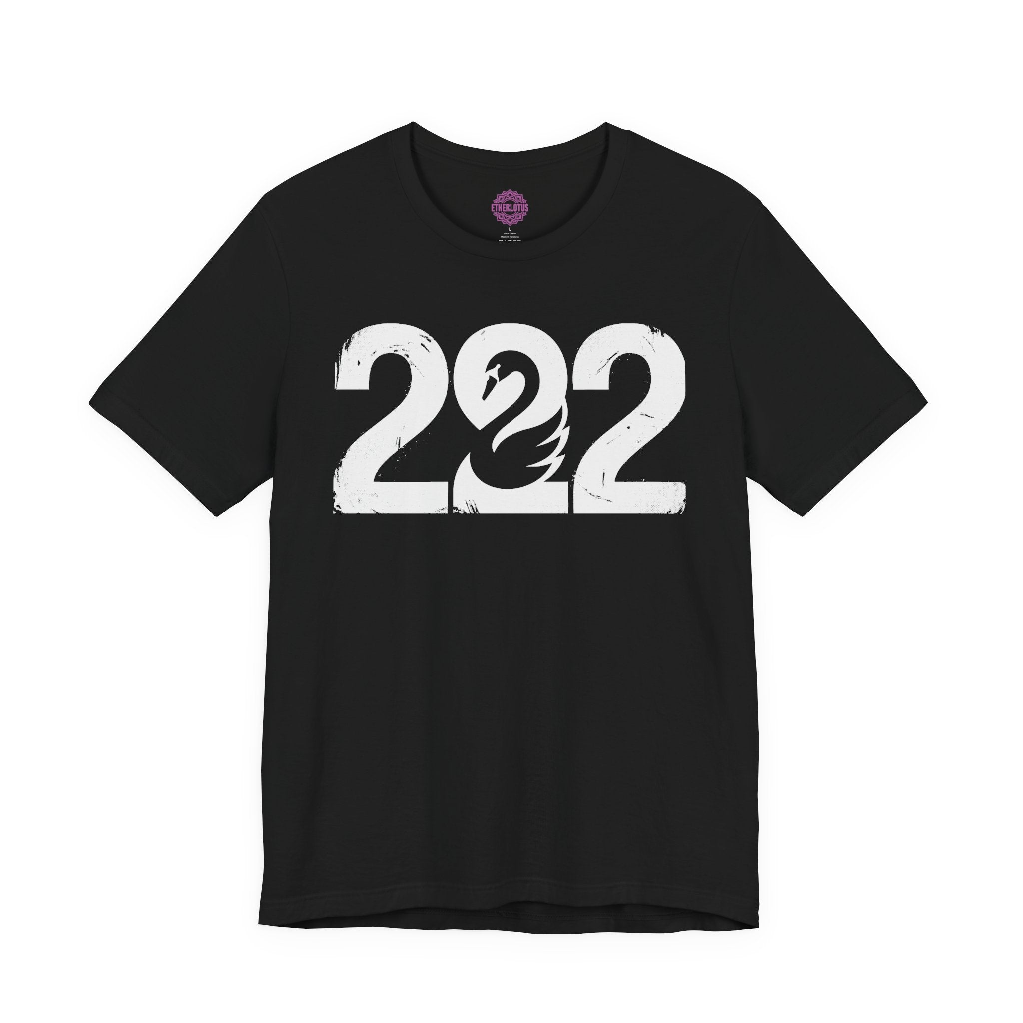 222 Angel Number Swan Grace Premium Unisex T-Shirt