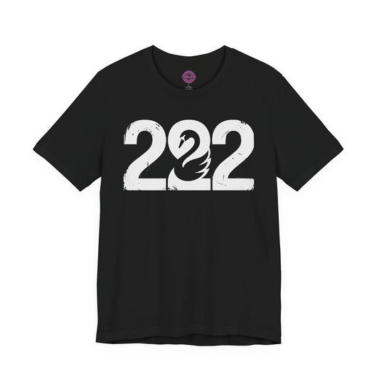 222 Angel Number Swan Grace Premium Unisex T-Shirt