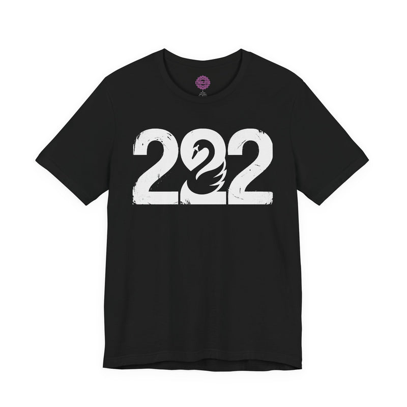 222 Angel Number Swan Grace Premium Unisex T-Shirt