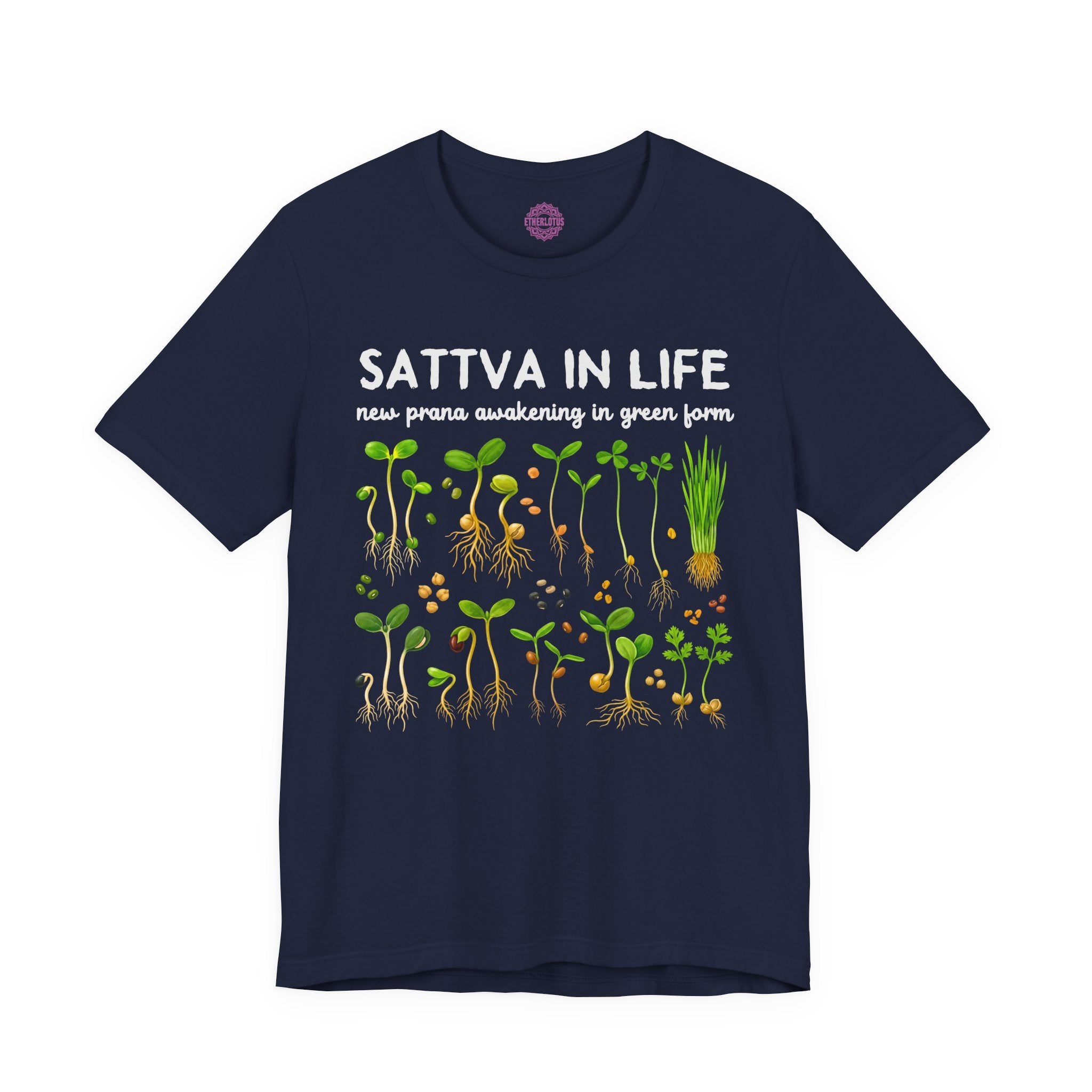 Sattva in Life New Prana Awakening in Green Form Premium Unisex T-Shirt