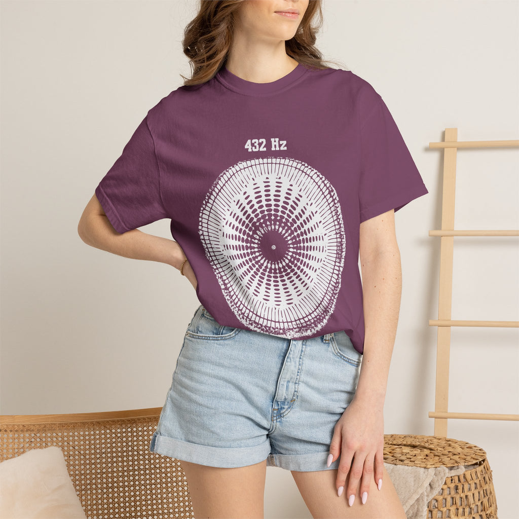 432 Hz Natural Tuning Cymatics Sacred Frequency Wellness Comfort Colors® Unisex T-Shirt