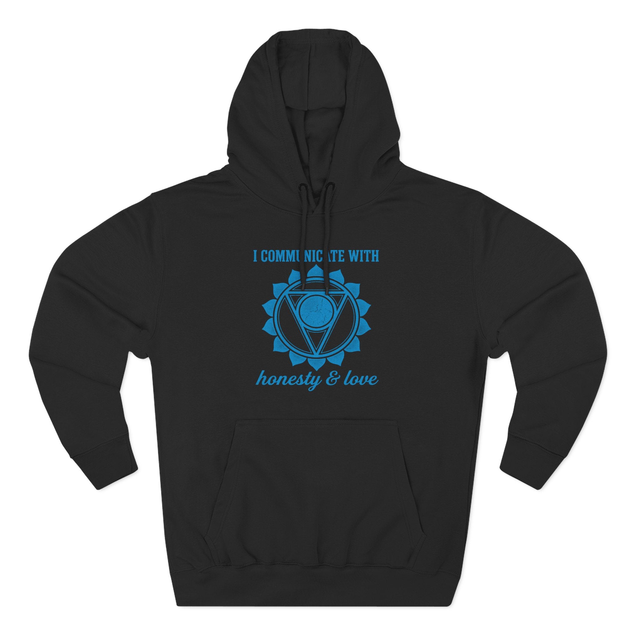 I Communicate With Honesty and Love Throat Chakra Vishuddha Premium Unisex Hoodie