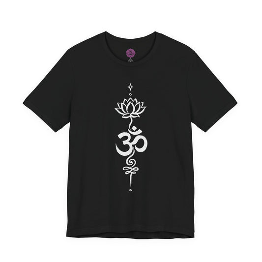Om Lotus Unalome Ink Brush Sacred Awakening Premium Unisex T-Shirt