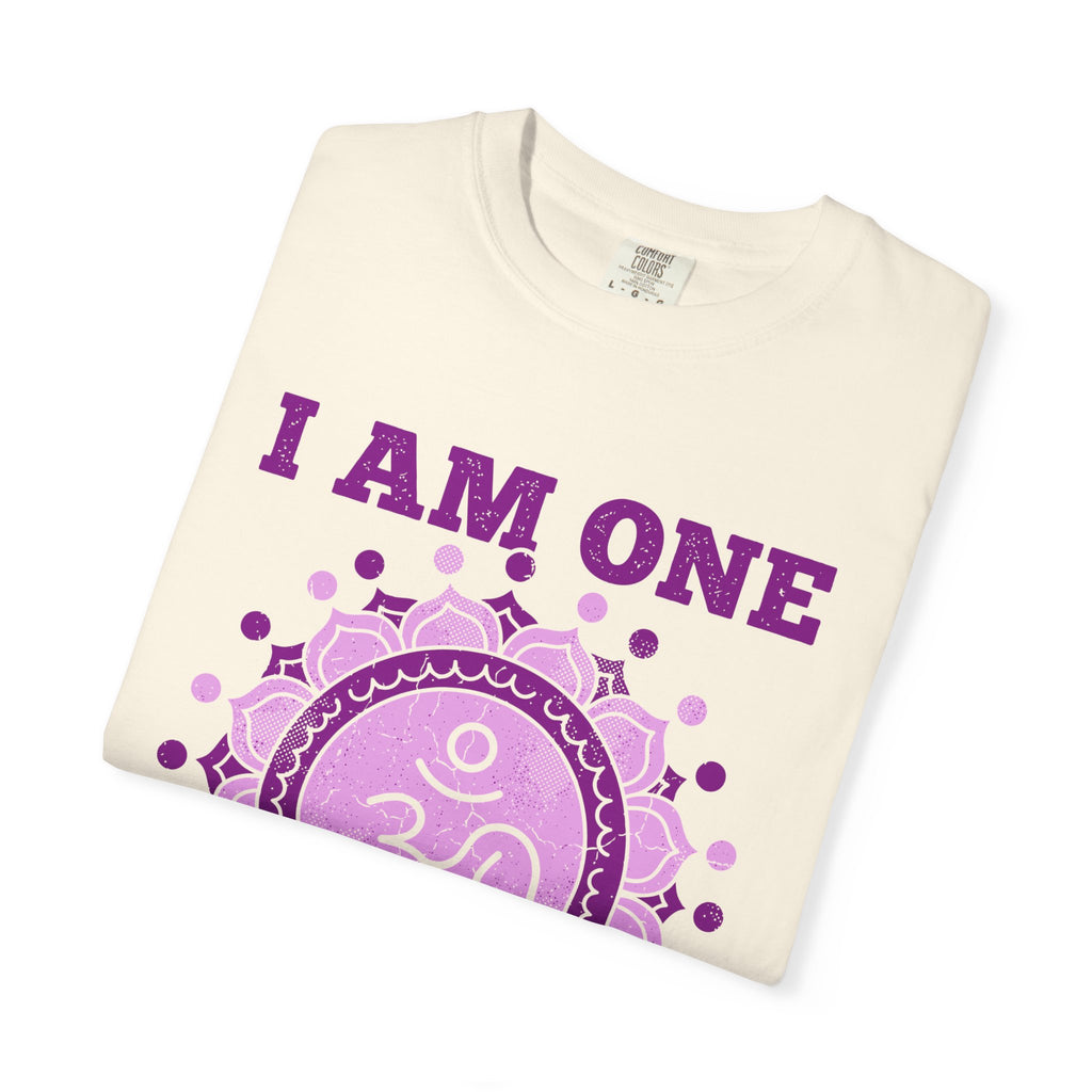 I Am One With All That Is Crown Chakra Om Sahasrara Comfort Colors® Unisex T-Shirt