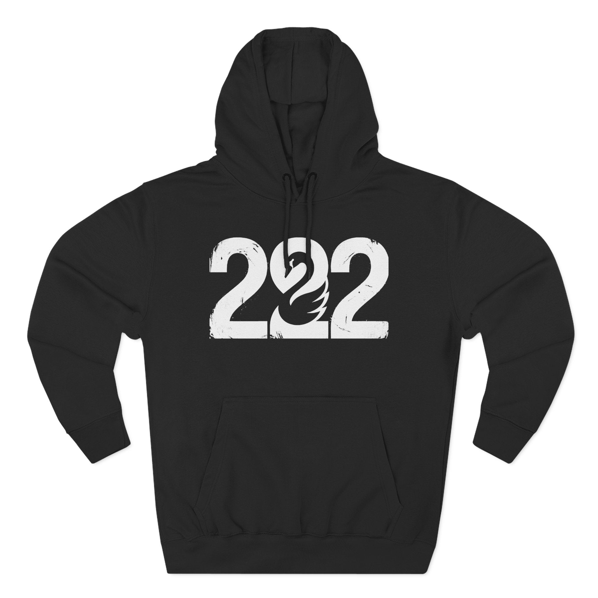 222 Angel Number Swan Grace Premium Unisex Hoodie