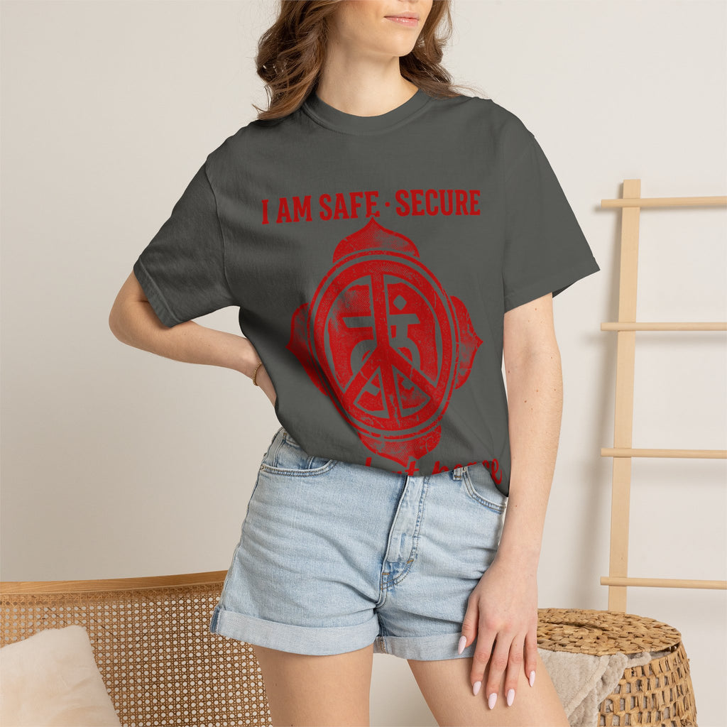 I Am Safe Secure and at Peace Root Chakra Comfort Colors® Unisex T-Shirt