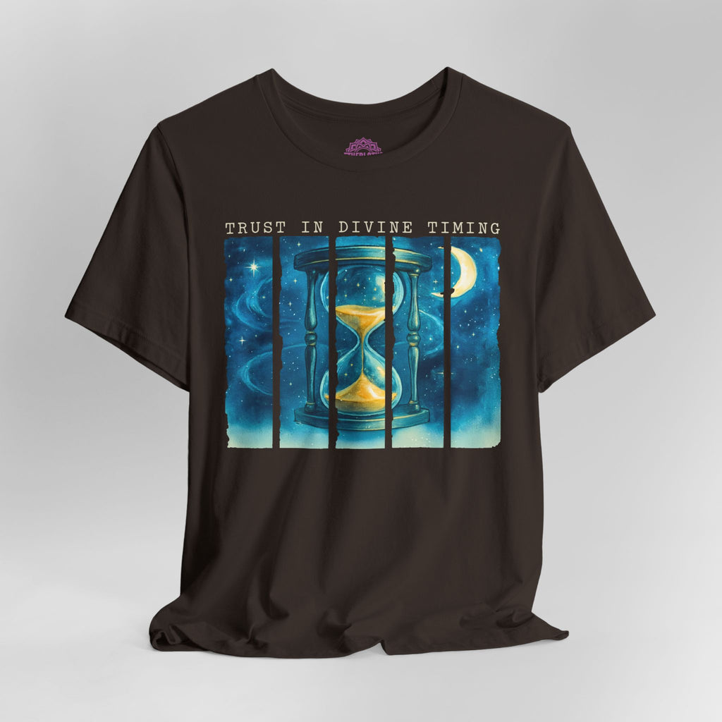 Trust In Divine Timing Celestial Hourglass Premium Unisex T-Shirt