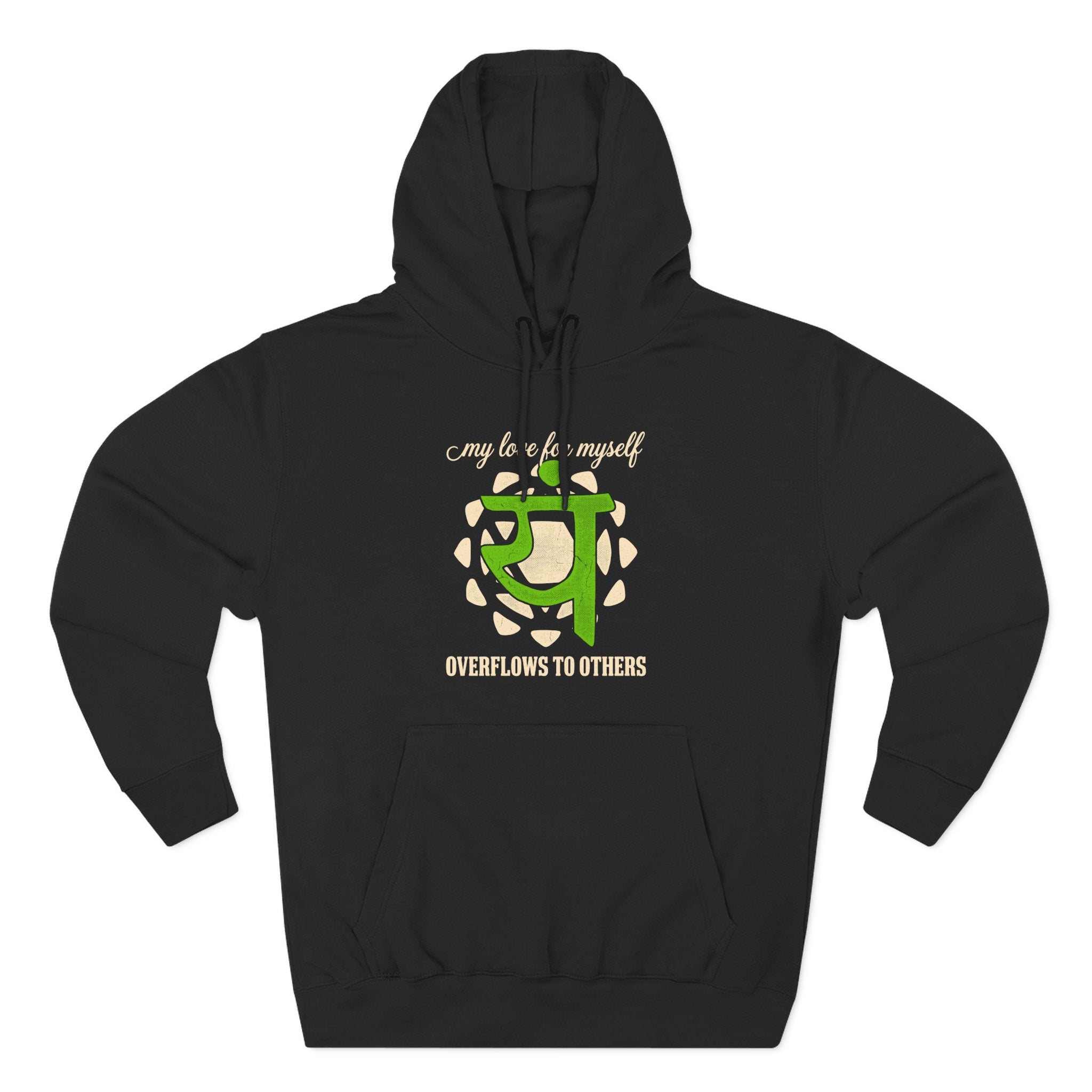My Love for Myself Overflows to Others Heart Chakra Premium Unisex Hoodie