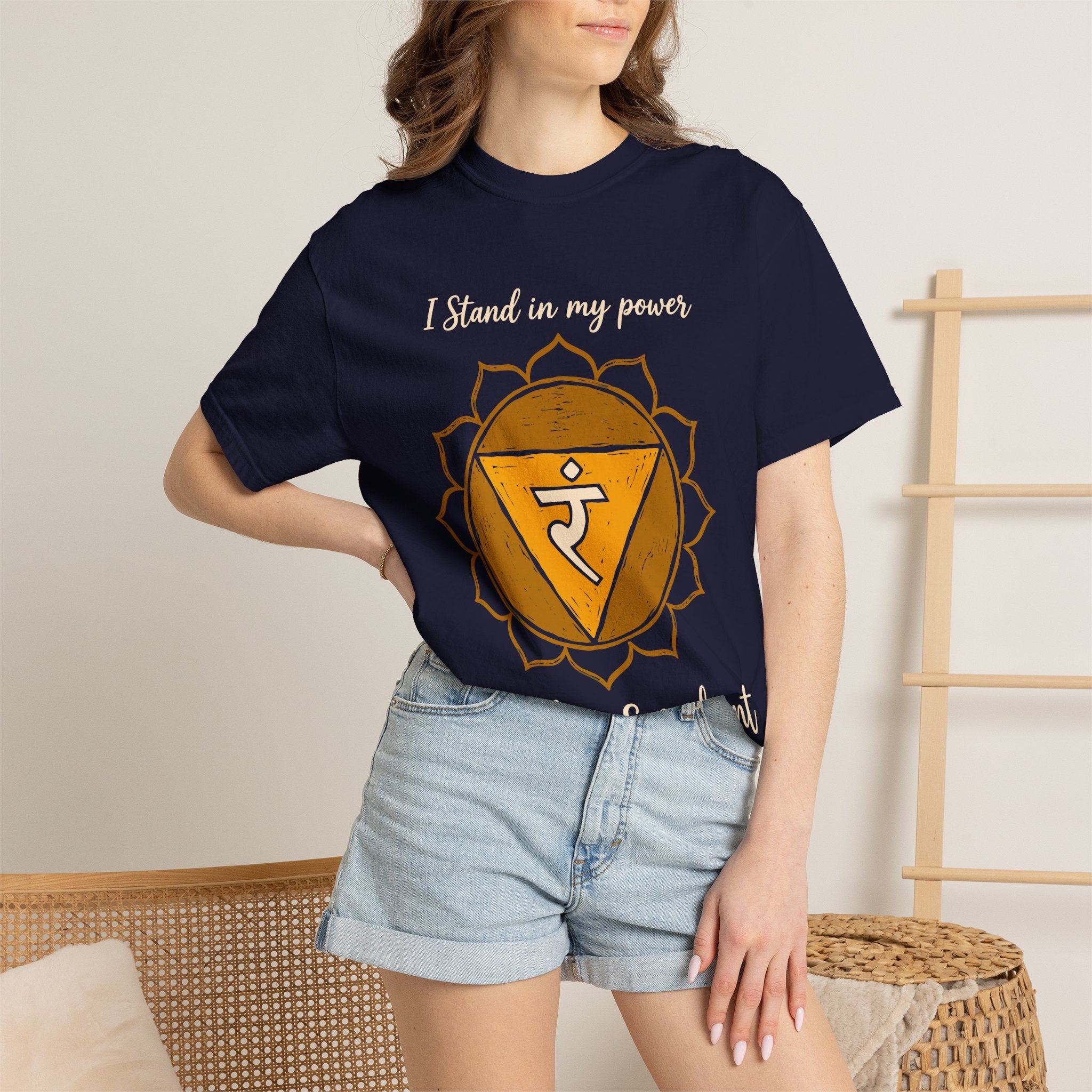 I Stand in My Power Unshaken and Radiant Solar Plexus Chakra Comfort Colors® Unisex T-Shirt