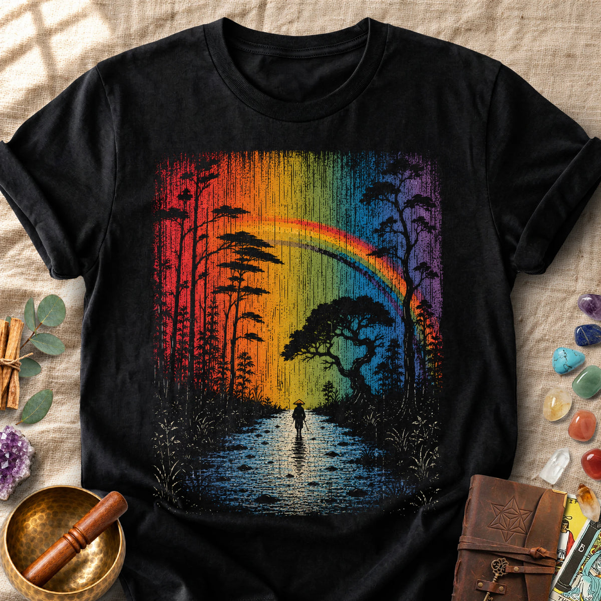Walking Toward The Rainbow Comfort Colors® Unisex T-Shirt