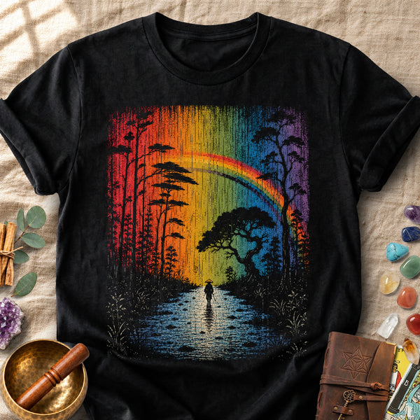 Walking Toward The Rainbow Comfort Colors® Unisex T-Shirt