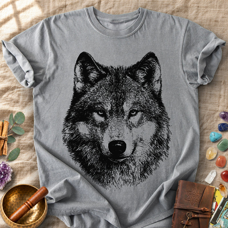 Wolf Head Engraving Comfort Colors® Unisex T-Shirt