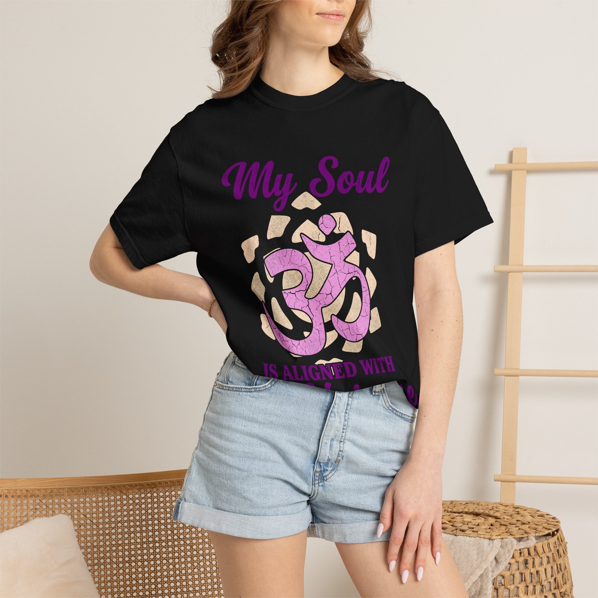 My Soul Is Aligned With the Universe Crown Chakra Om Comfort Colors® Unisex T-Shirt