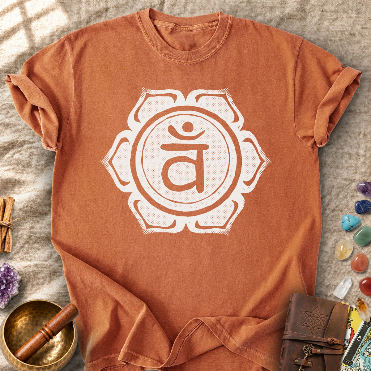 Vam Bija Svadhisthana Sacral Chakra Symbol Sacred Geometry Comfort Colors® Unisex T-Shirt