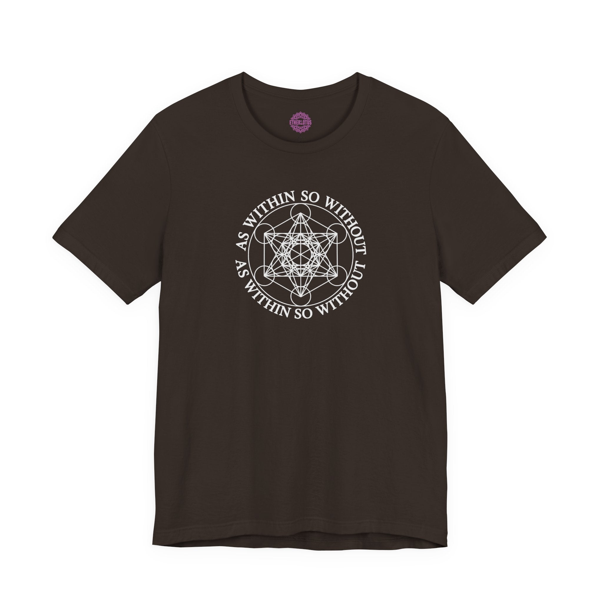 As Within So Without Metatron's Cube Premium Unisex T-Shirt