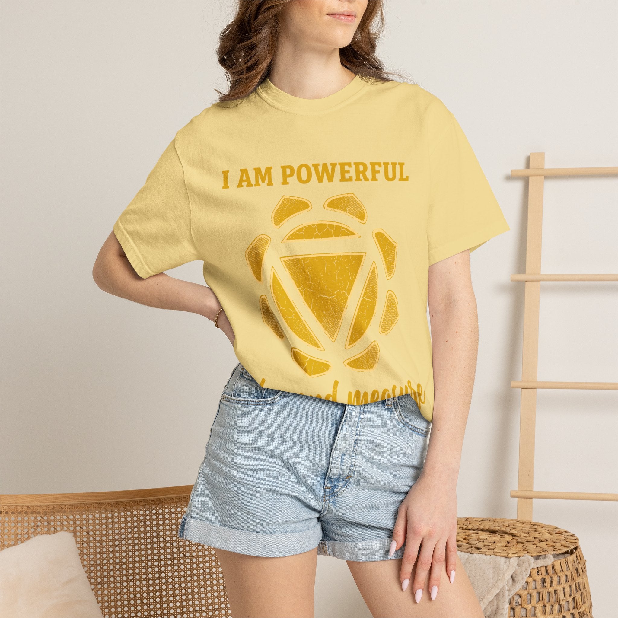 I Am Powerful Beyond Measure Solar Plexus Chakra Comfort Colors® Unisex T-Shirt