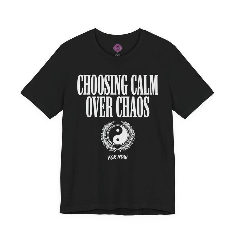 Choosing Calm Over Chaos Yin Yang Premium Unisex T-Shirt