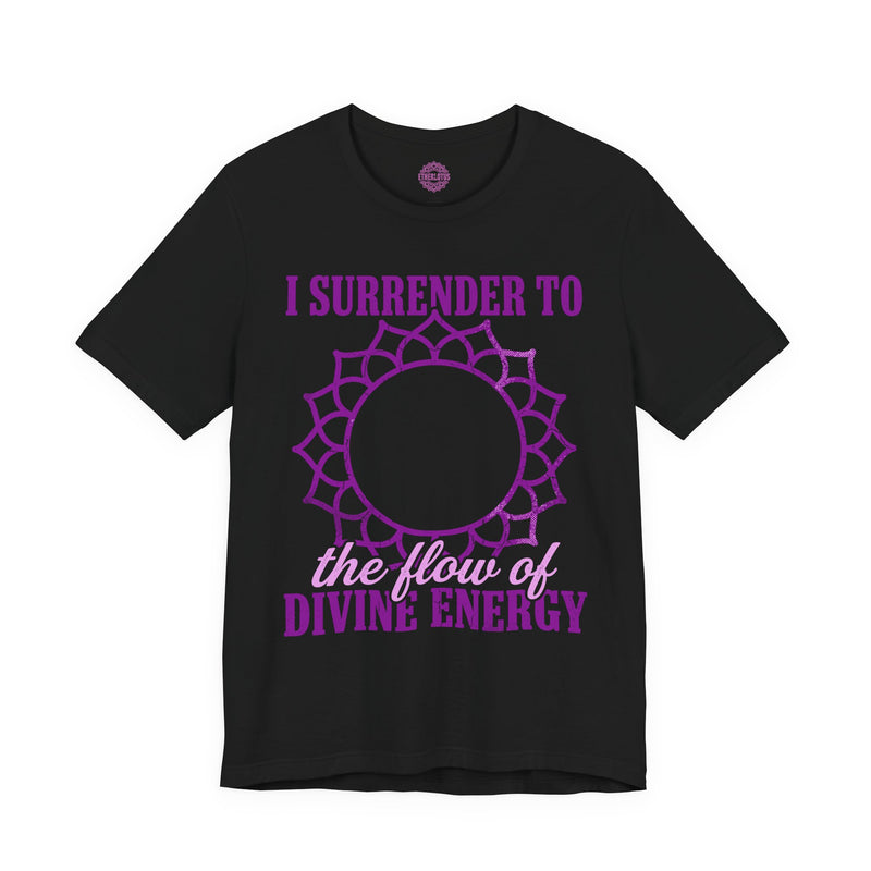 I Surrender to the Flow of Divine Energy Crown Chakra Premium Unisex T-Shirt