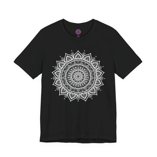 Sacred Geometry Mandala Lotus Dot Art Premium Unisex T-Shirt
