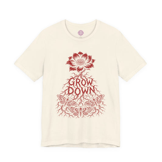 Grow Down Grounding Shadow Work Premium Unisex T-Shirt