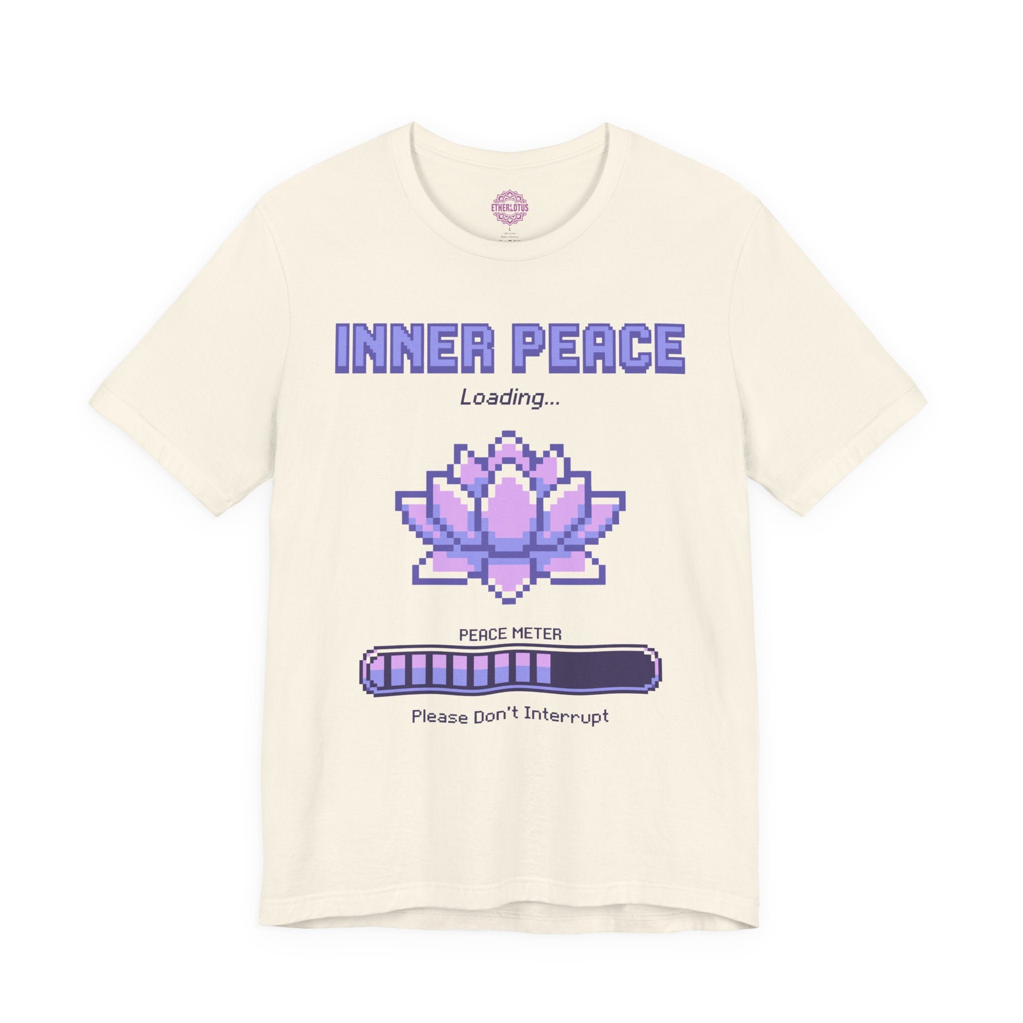 Inner Peace Loading Pixel Lotus Premium Unisex T-Shirt