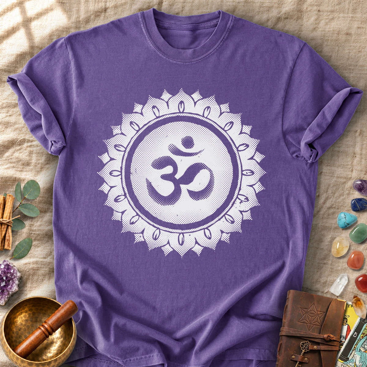 Om Sahasrara Crown Chakra Symbol Sacred Geometry Comfort Colors® Unisex T-Shirt