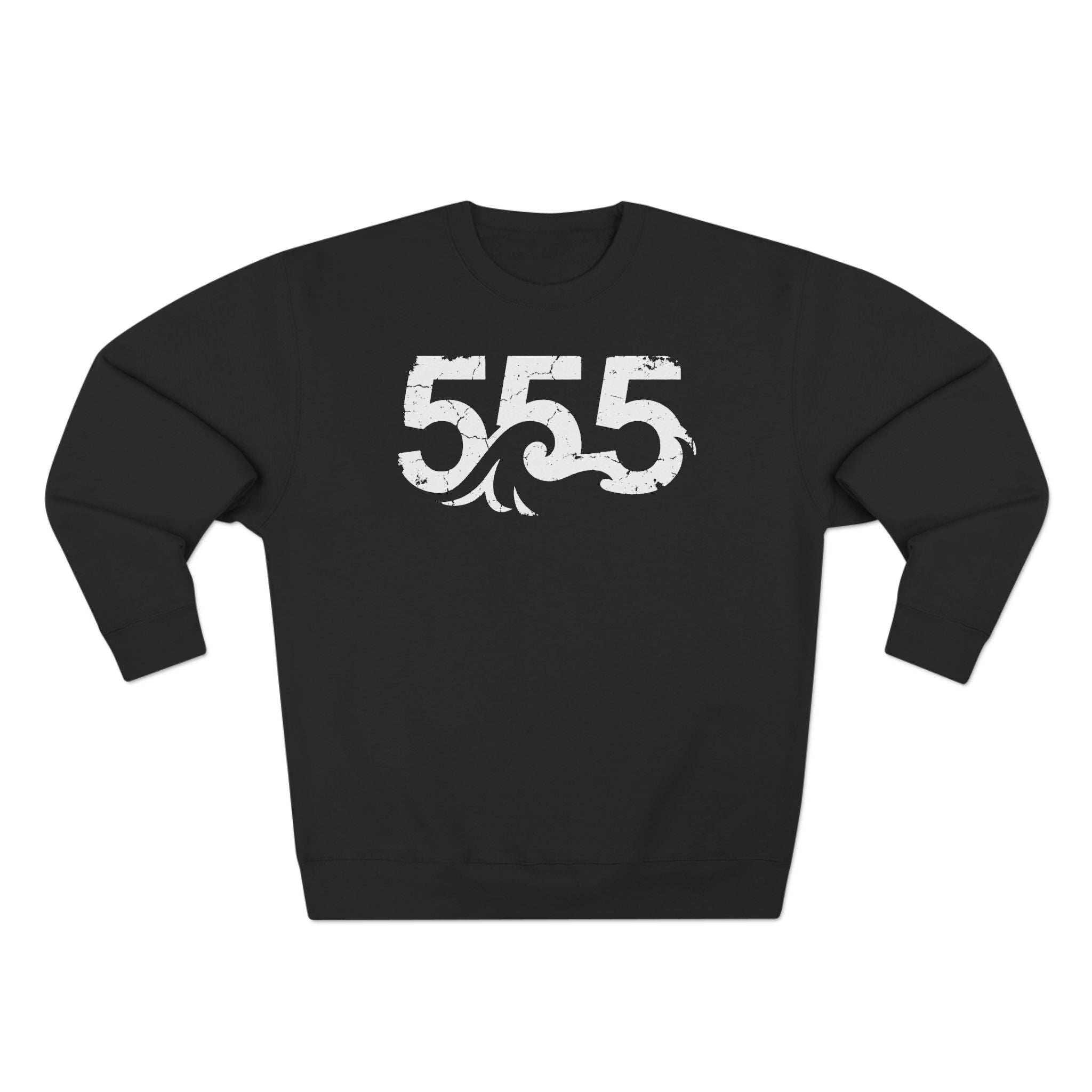555 Angel Number Wave of Change Premium Unisex Sweatshirt