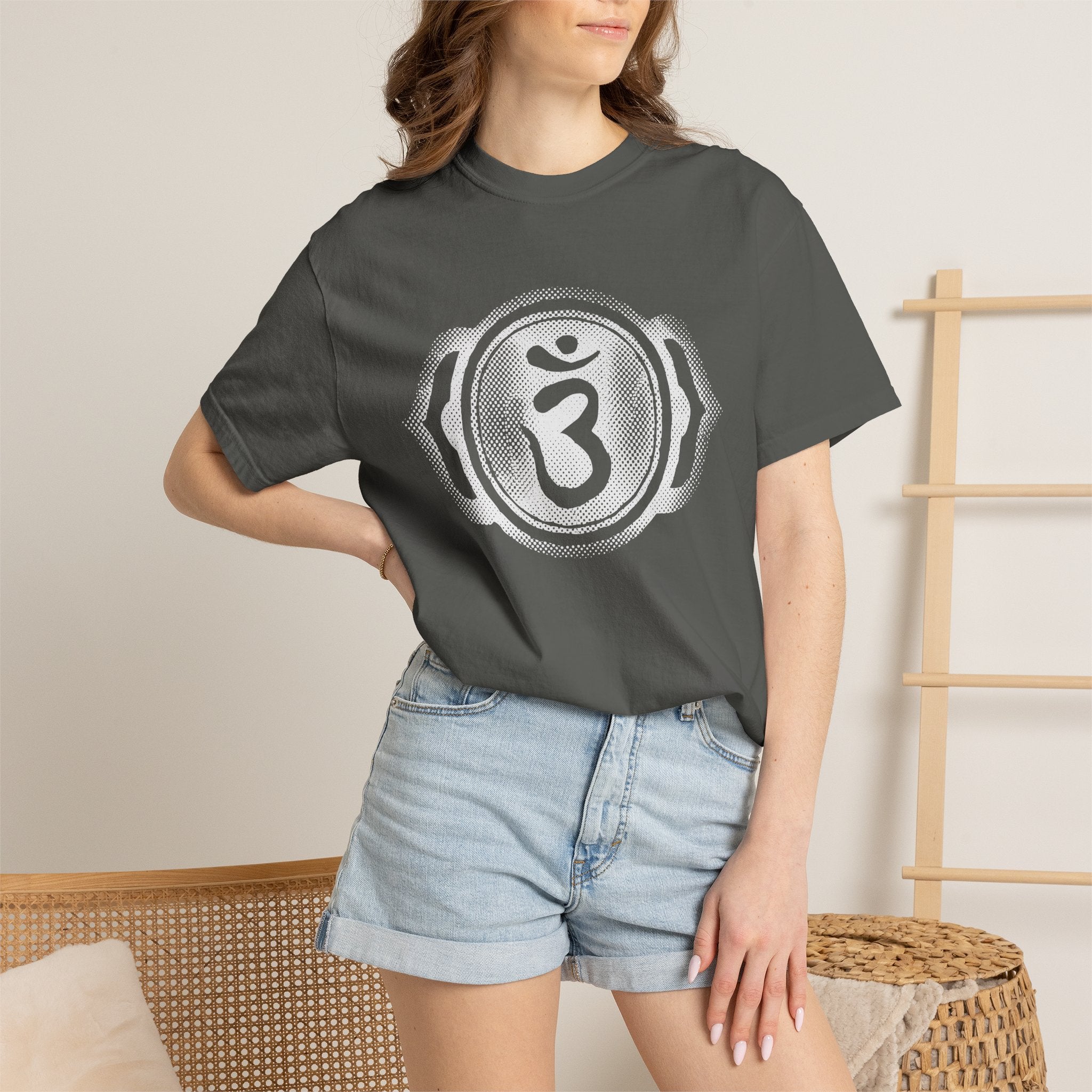 Om Ajna Third Eye Chakra Symbol Sacred Geometry Comfort Colors® Unisex T-Shirt