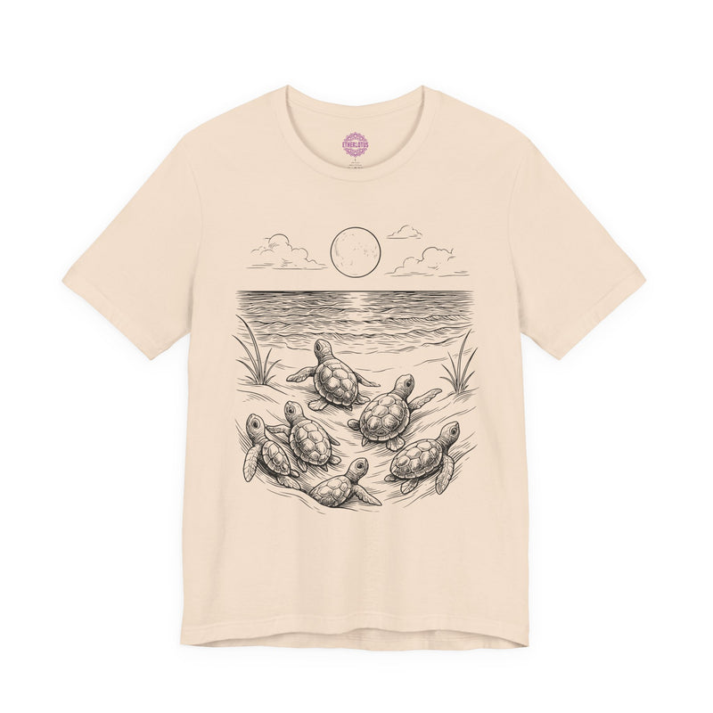 Sacred Journey Sea Turtle Moon Premium Unisex T-Shirt