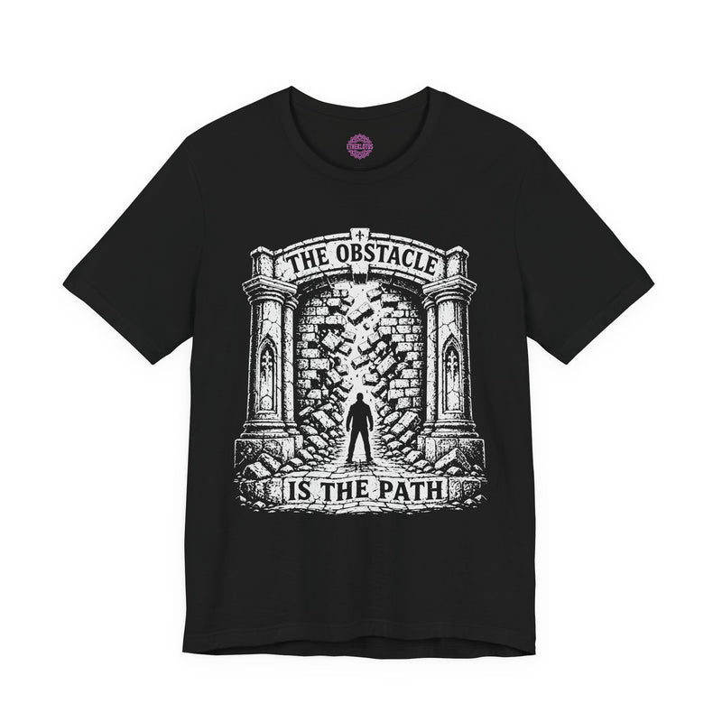 The Obstacle Is the Path Stoic Shadow Work Premium Unisex T-Shirt