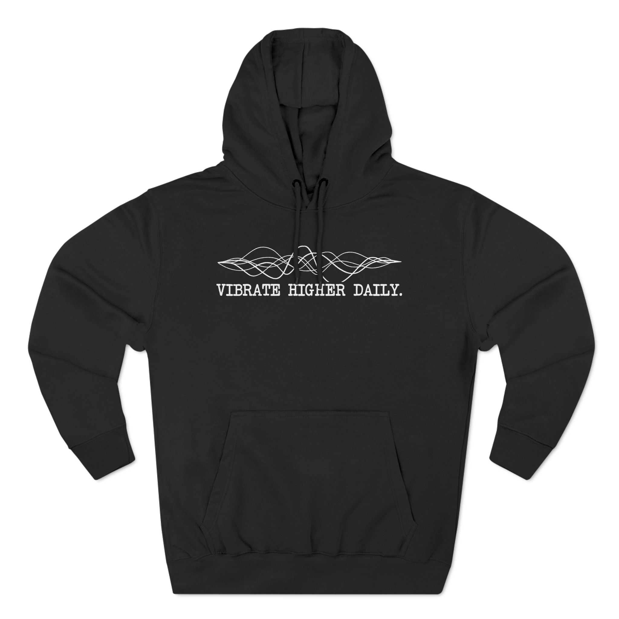 Vibrate Higher Daily Sound Wave Premium Unisex Hoodie
