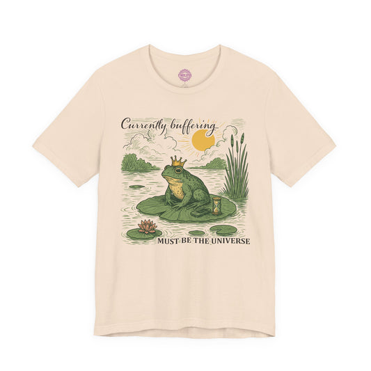 Currently Buffering Frog Prince Universe Premium Unisex T-Shirt