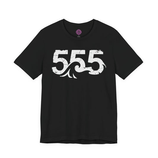 555 Angel Number Wave of Change Premium Unisex T-Shirt