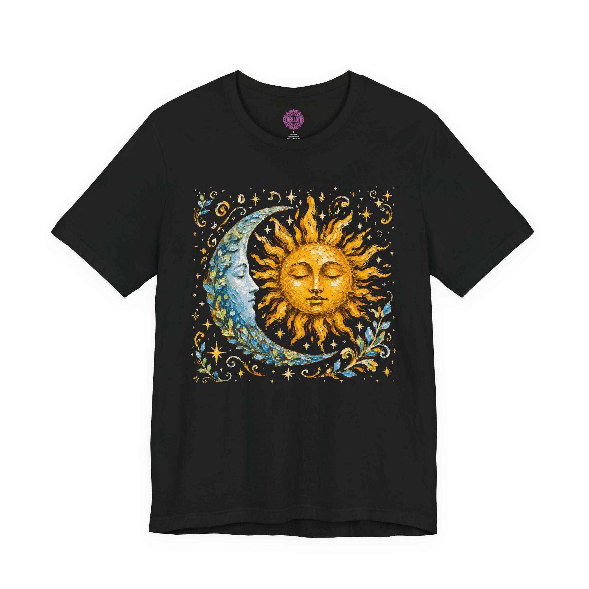 Sacred Duality Celestial Sun Moon Premium Unisex T-Shirt