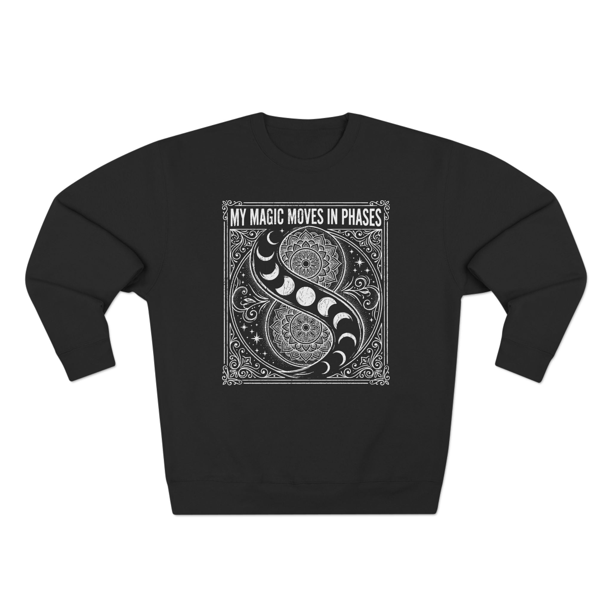 My Magic Moves In Phases Mandala Premium Unisex Sweatshirt
